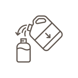 Utántöltő kannák adagolókhoz (1–5 l)