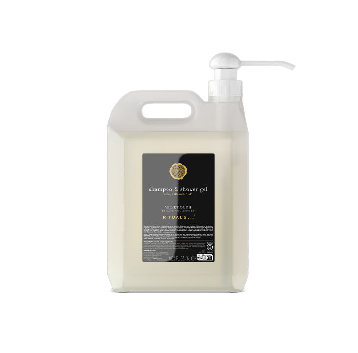 Vlasový a tělový šampon Velvet Oudh k doplnění - 5L