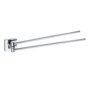 BETA: Double swivel towel rack on a single bracket