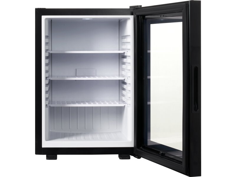 Corby Eton 40 L Mini-Fridge with Glass Doors, Black