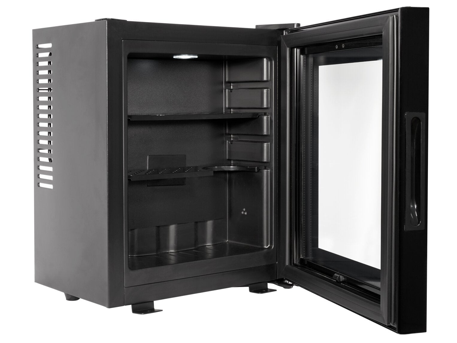 Corby Eton-E Mini-Bar with Glass Doors, Black