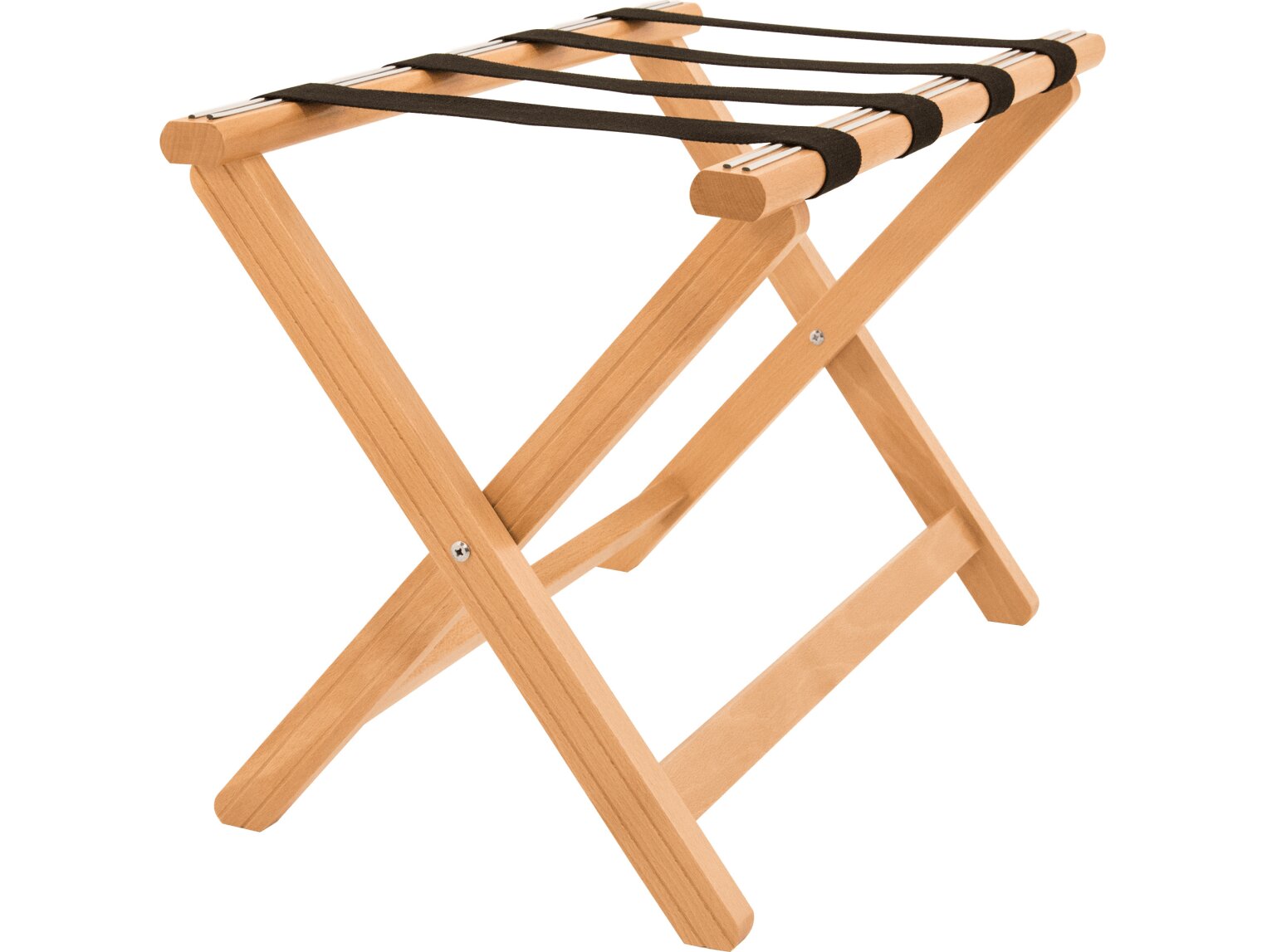 Corby Foldable Wooden Hotel Luggage Rack - Light Wood