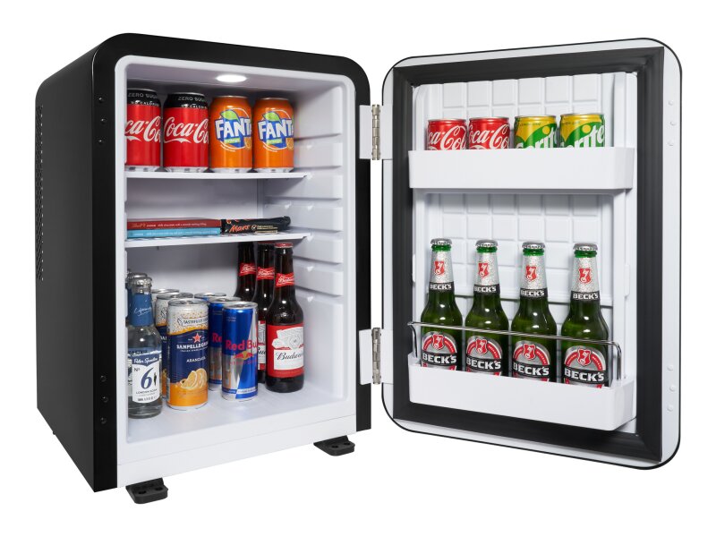 Corby Radley 40 L Minibar, Black, Solid Door