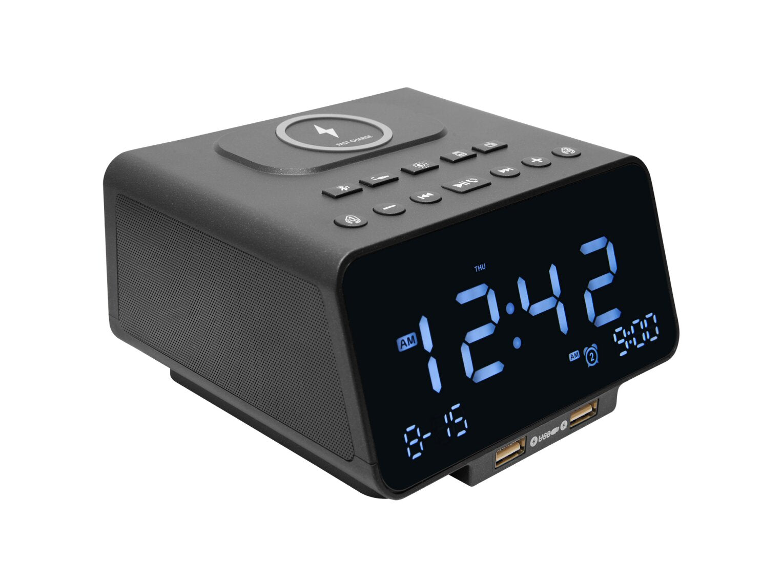 Corby Alarm Clock, Black