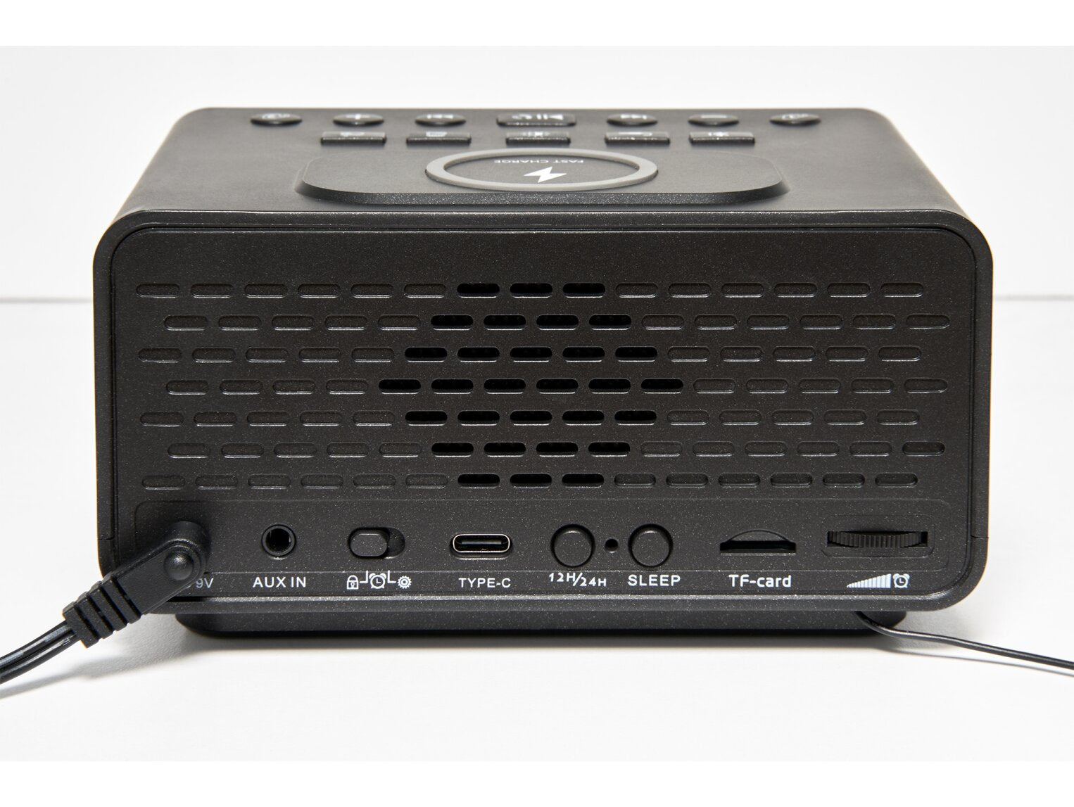 Corby Alarm Clock, Black