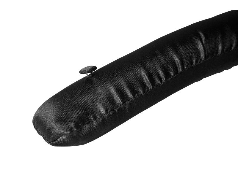 Saltaire Corby Padded Hanger with Hook - Satin Black