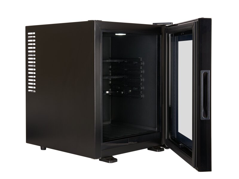 Corby Eton 35 L Glass Mini-Bar, Black (EU Plug)