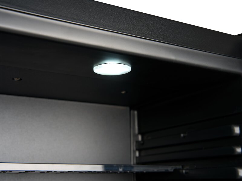 Corby Eton 20L Minibar with Glass Door, Black with Black Interior