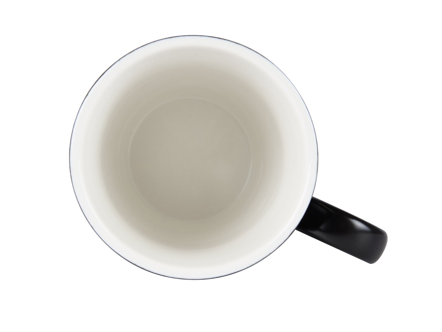 Corby Fenton Mug, Porcelain, 300 ml (Black and White)