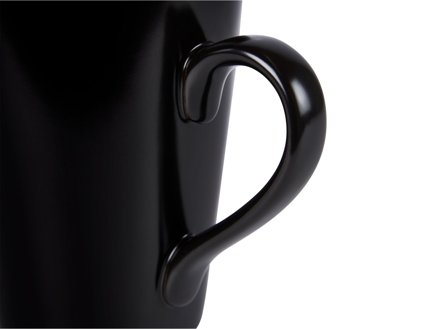 Corby Fenton bögre, porcelán, 300 ml (fekete-fehér)