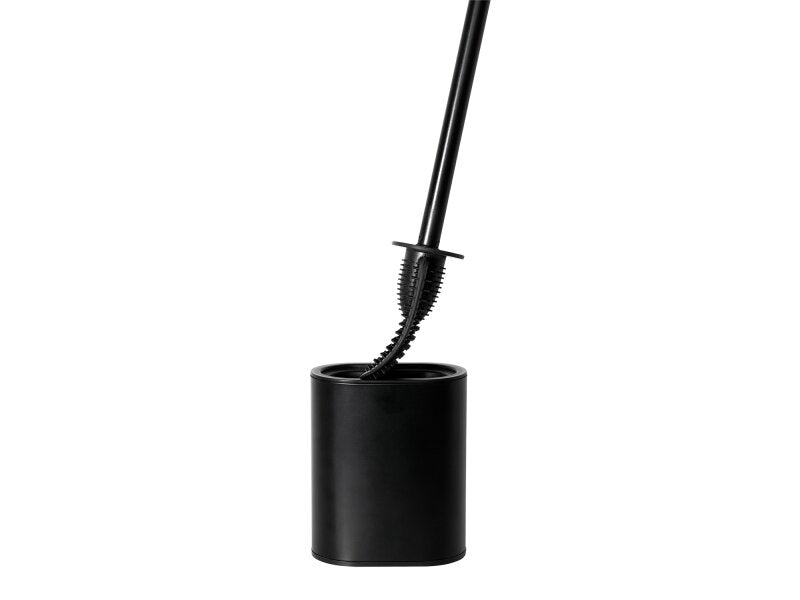 Corby Sana Toilet Brush with Holder, Black