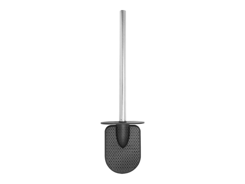 Corby Sana Toilet Brush with Holder, Polished Steel and Black