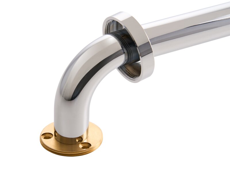 Corby Harrogate Bathroom Grab Bar - Polished Steel