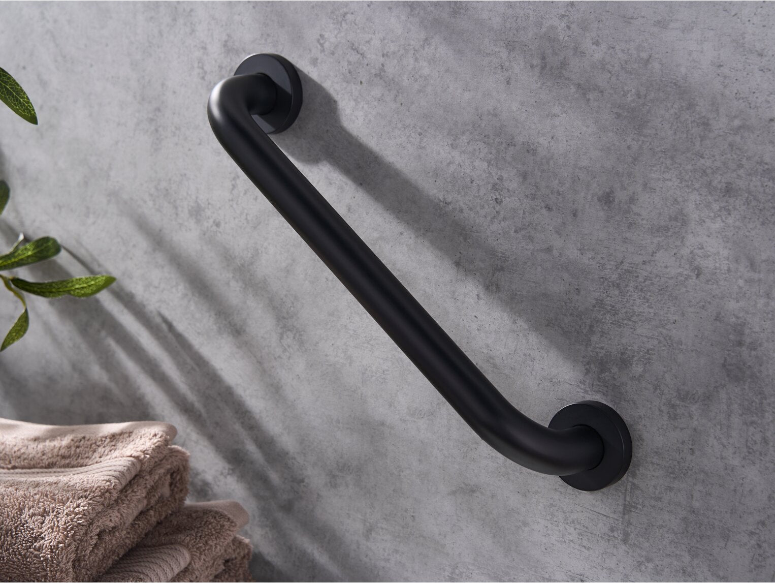 Corby Harrogate Bathroom Grab Bar - Black