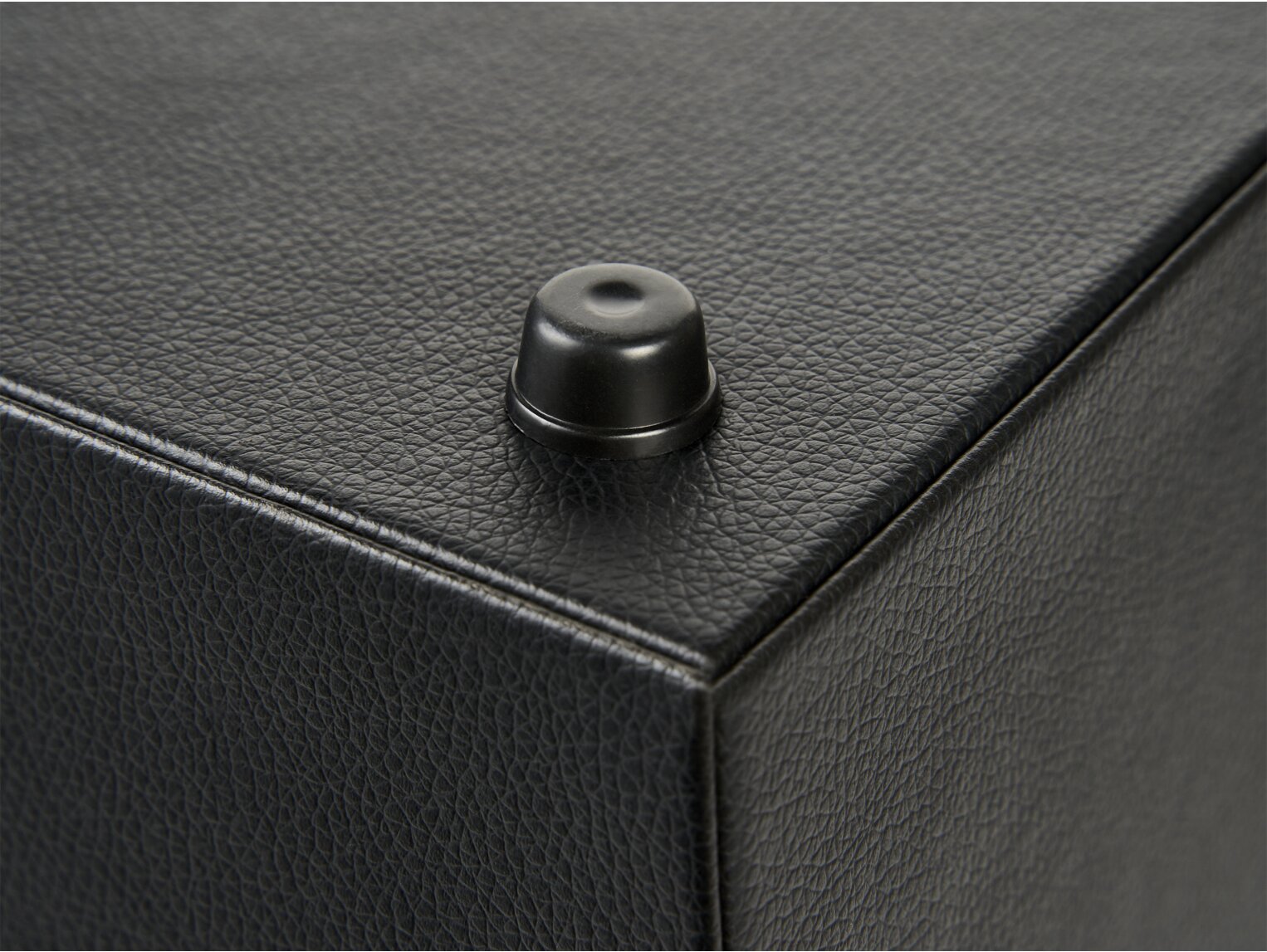Corby Highland Double Recycling Bin in PU Leather - Black