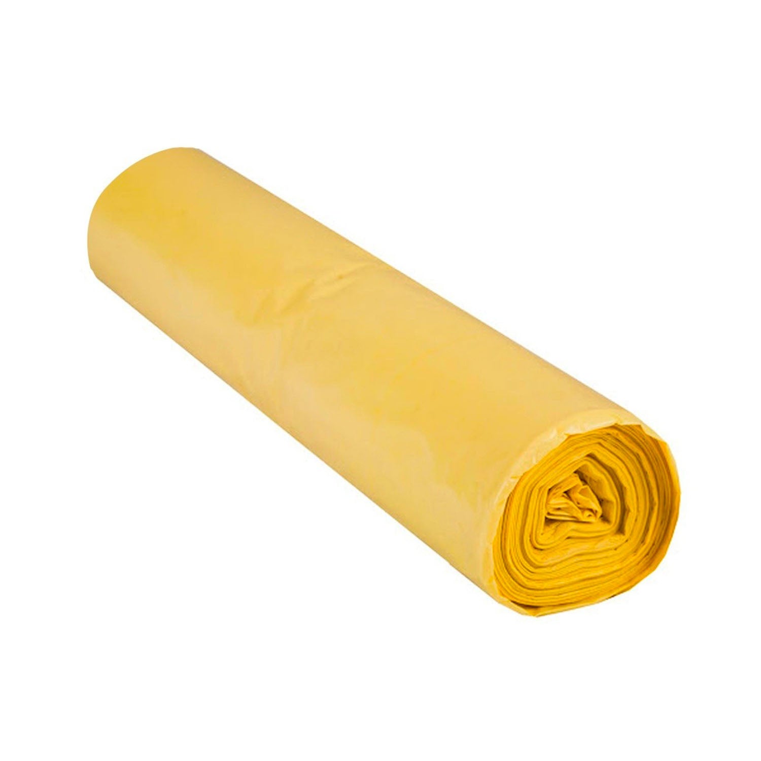 Pytel na odpad, 70 x 110 cm, 120 l, 60 mikronů, LDPE, 20 ks, žlutý