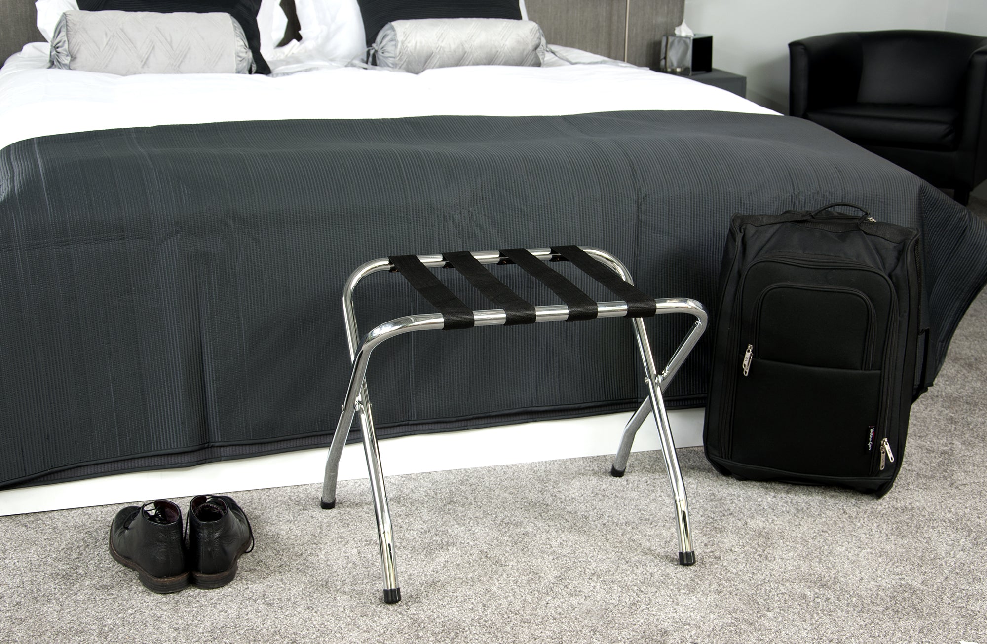 Ashton Metal Trunk Box without Corby Backrest - Chrome