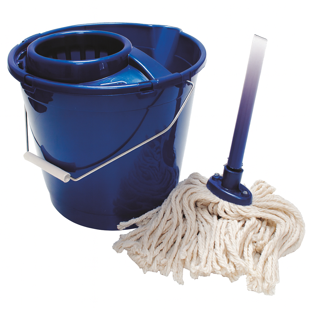 Čistící mop set - 10 L ( vědro 10 L, ždímač, mop provázky )