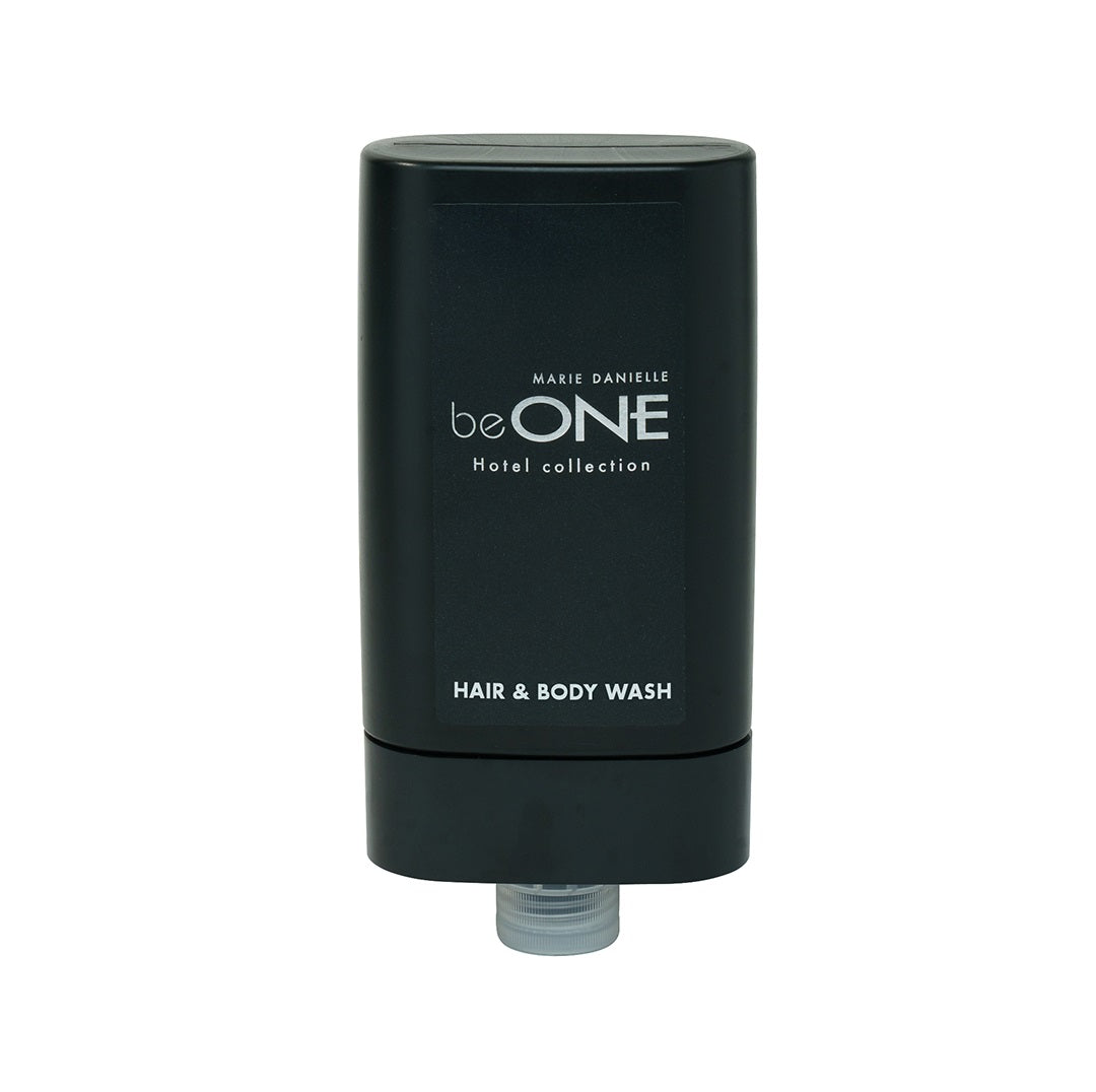beONE PRESS&amp;WASH Hair and Body Shampoo Dispenser, 400 ml