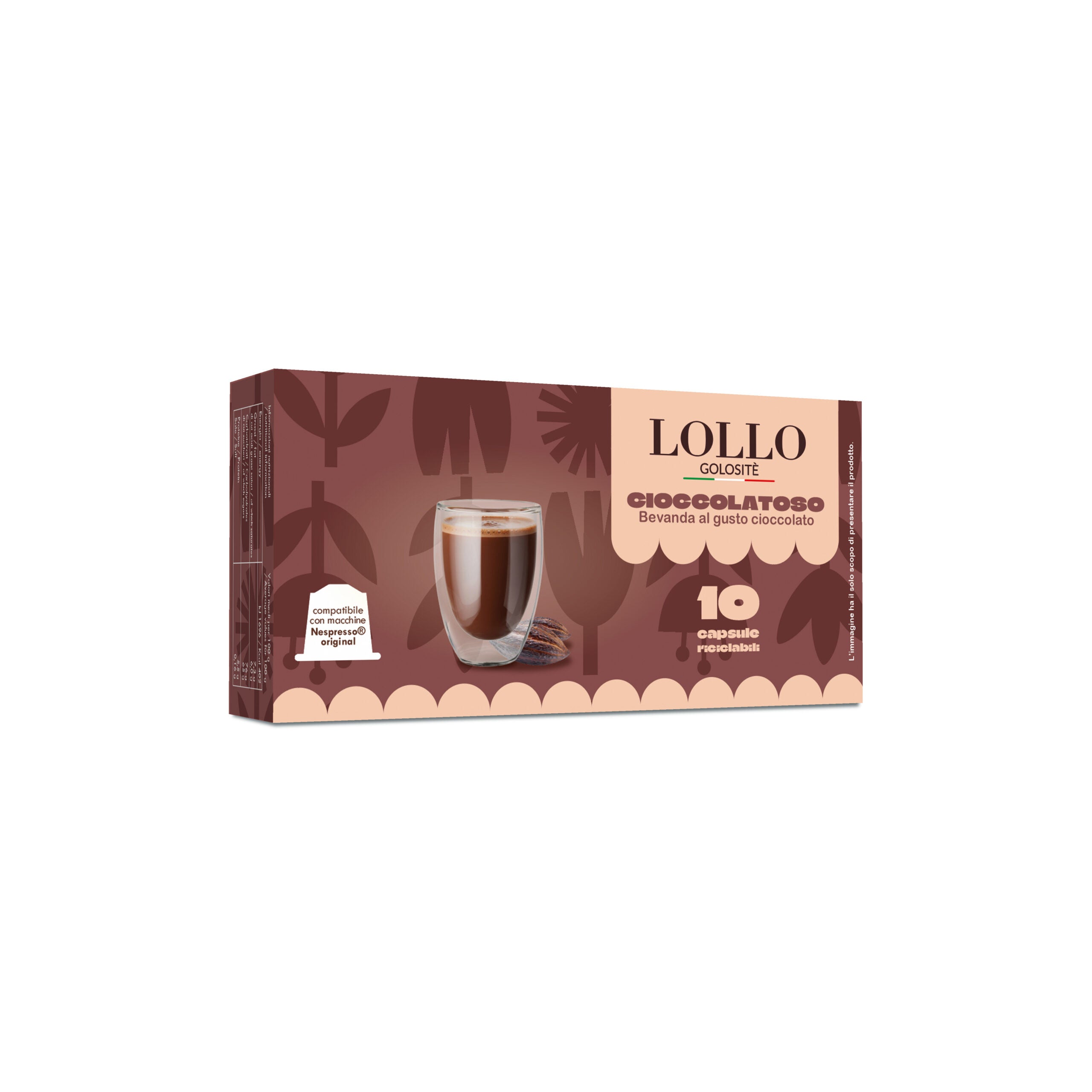 LolloCaffé Cioccolatoso – čokoláda, kapsle pro Nespresso®