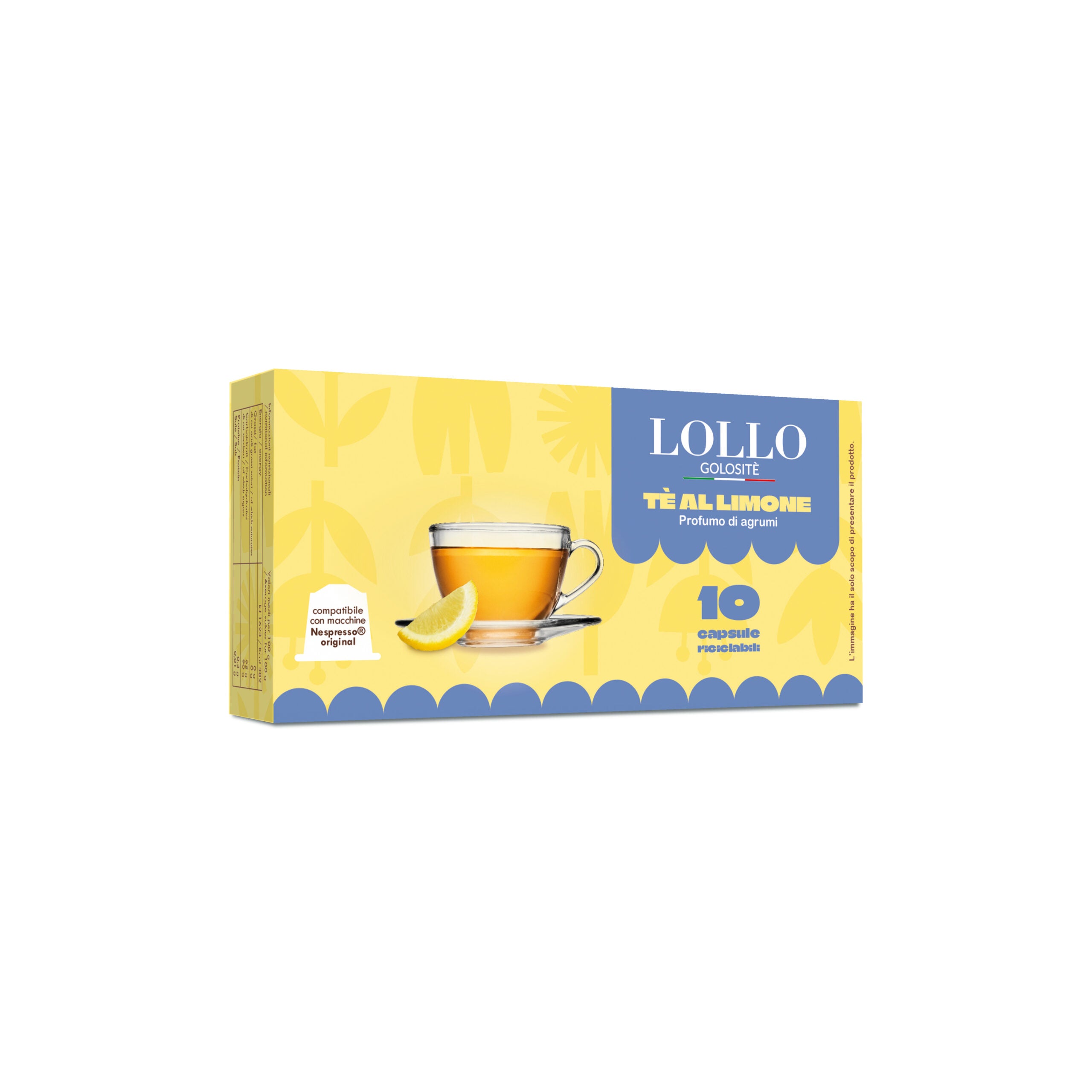 LolloCaffé Tè al Limone – čaj s citronem, kapsle do Nespresso®