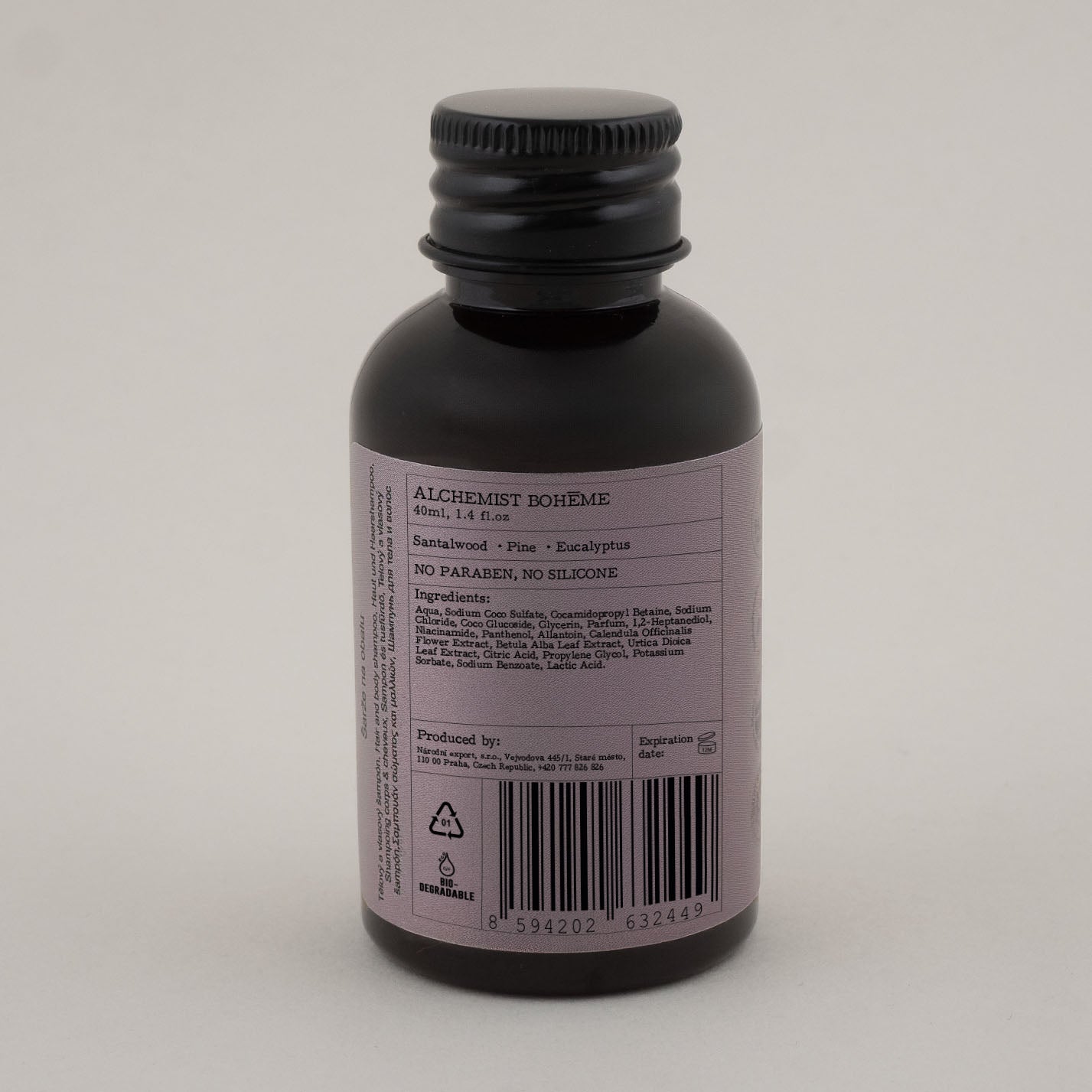 Alchemist Bohéme Perfume No. 1 Natural Hair and Body Shampoo - 40 ml