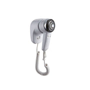 Wall-mounted hotel hair dryer