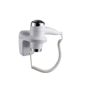 Wall-mounted hotel hair dryer