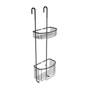 Two-tier hanging shelf, black