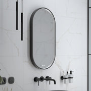 BLACK LED mirror, 450x900, with two touch sensors