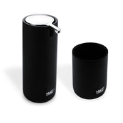 Liquid soap dispenser with a cup