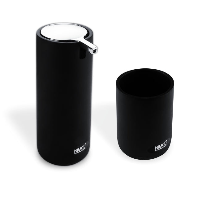 Liquid soap dispenser with a cup
