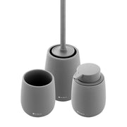 Dispenser, cup, toilet brush