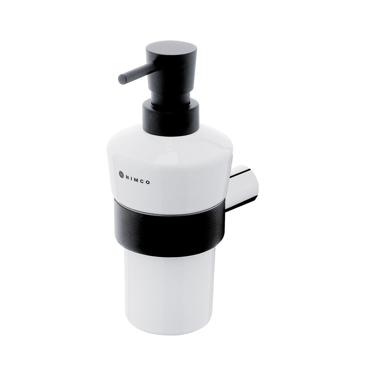 Liquid soap dispenser, brass pump, matte black