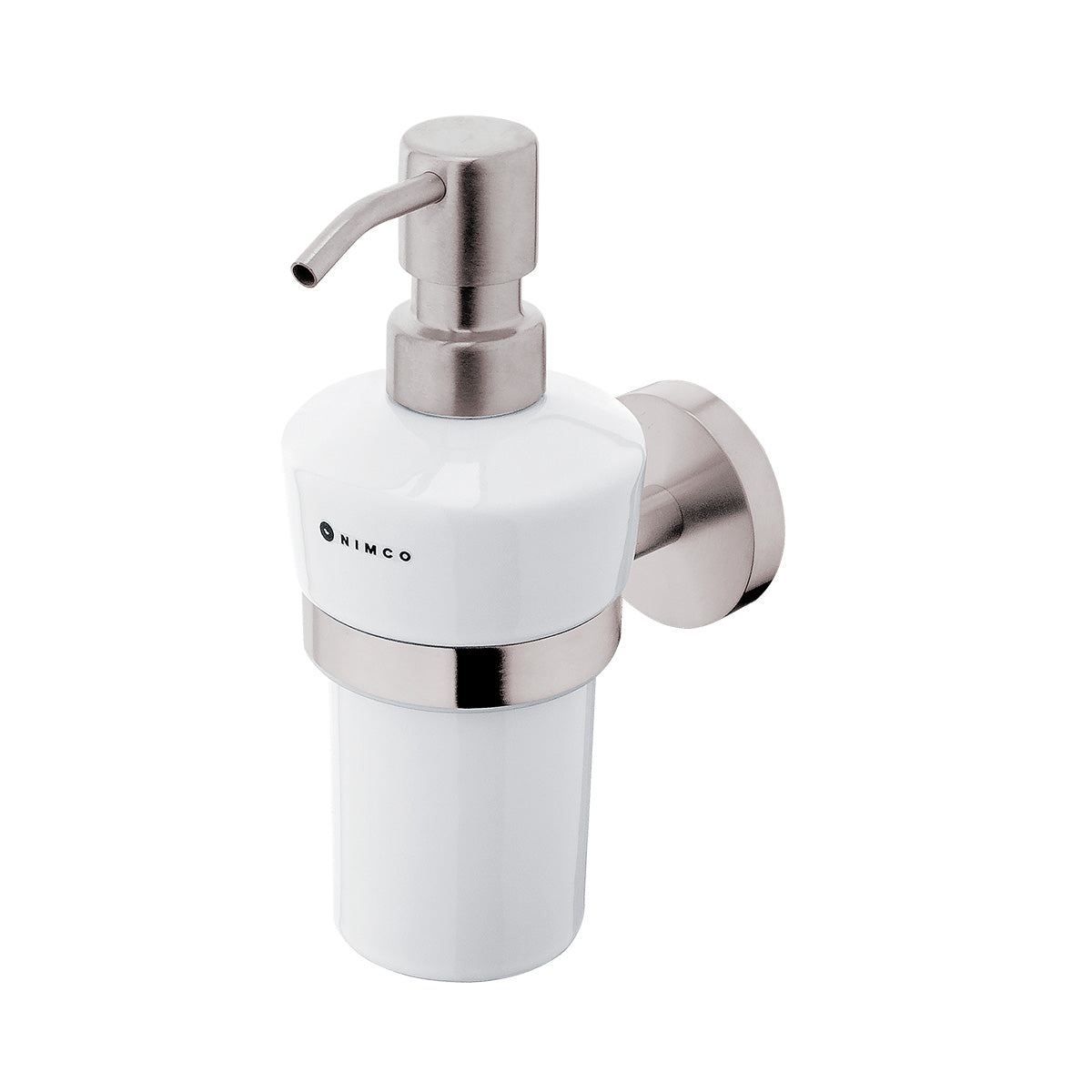 Ceramic liquid soap dispenser with stainless steel pump