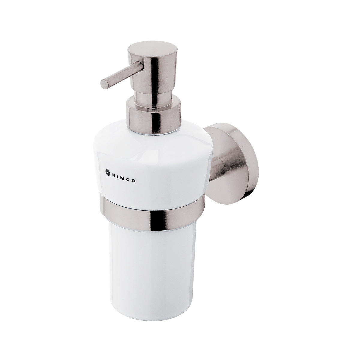 Ceramic liquid soap dispenser with stainless steel pump