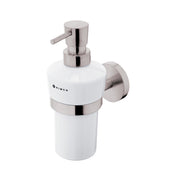 Ceramic liquid soap dispenser with stainless steel pump