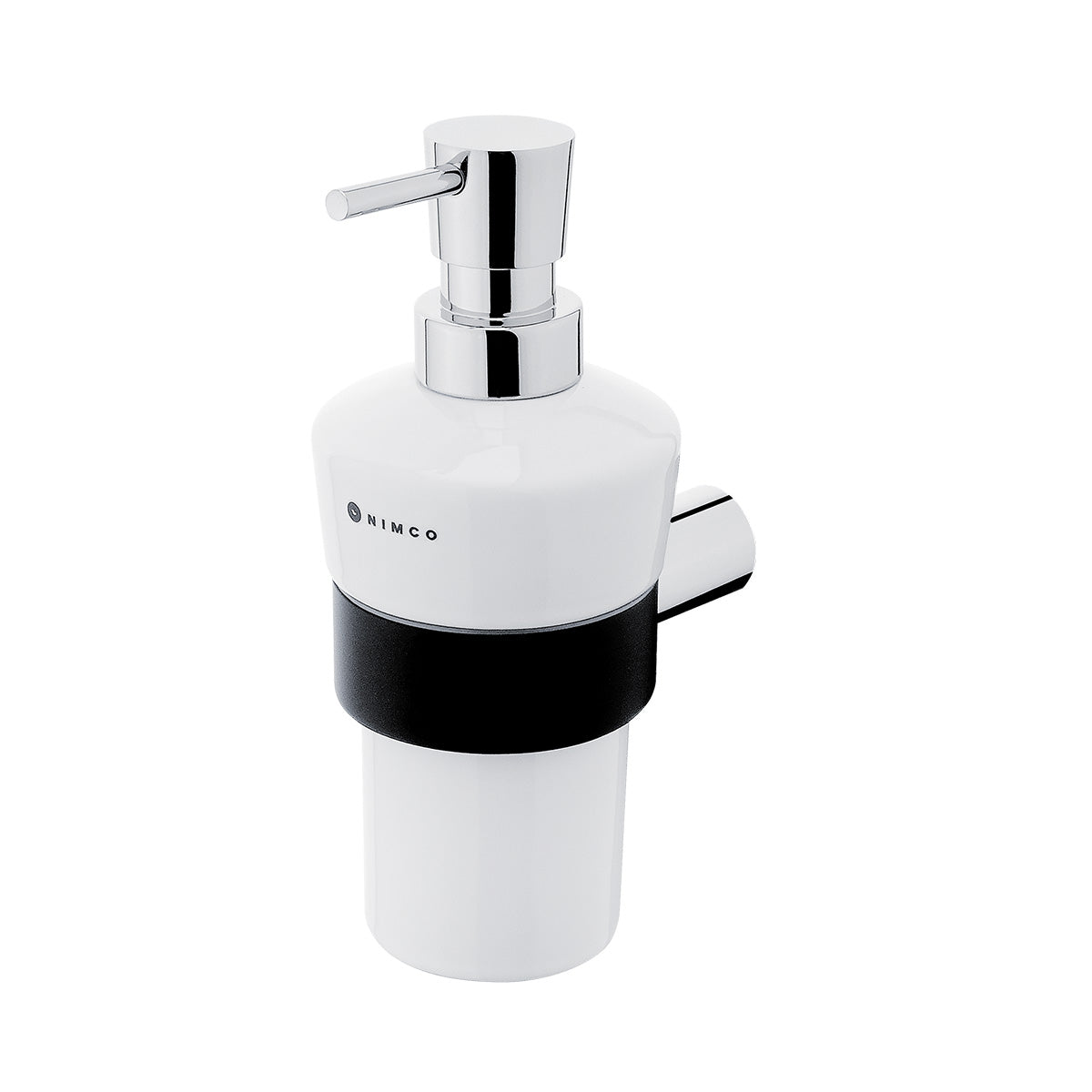 Liquid soap dispenser, brass chrome pump