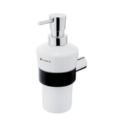 Liquid soap dispenser, brass chrome pump