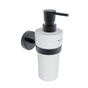 Ceramic liquid soap dispenser with brass pump