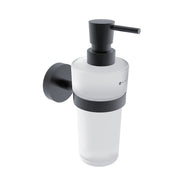Glass liquid soap dispenser with brass pump