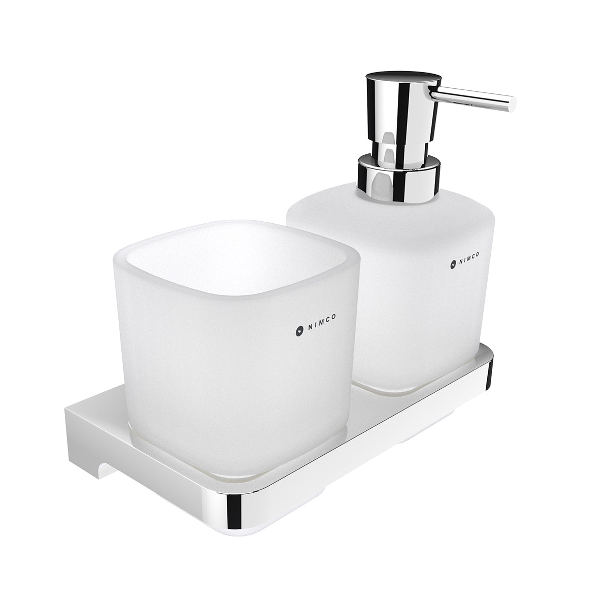 Dispenser with a toothbrush holder