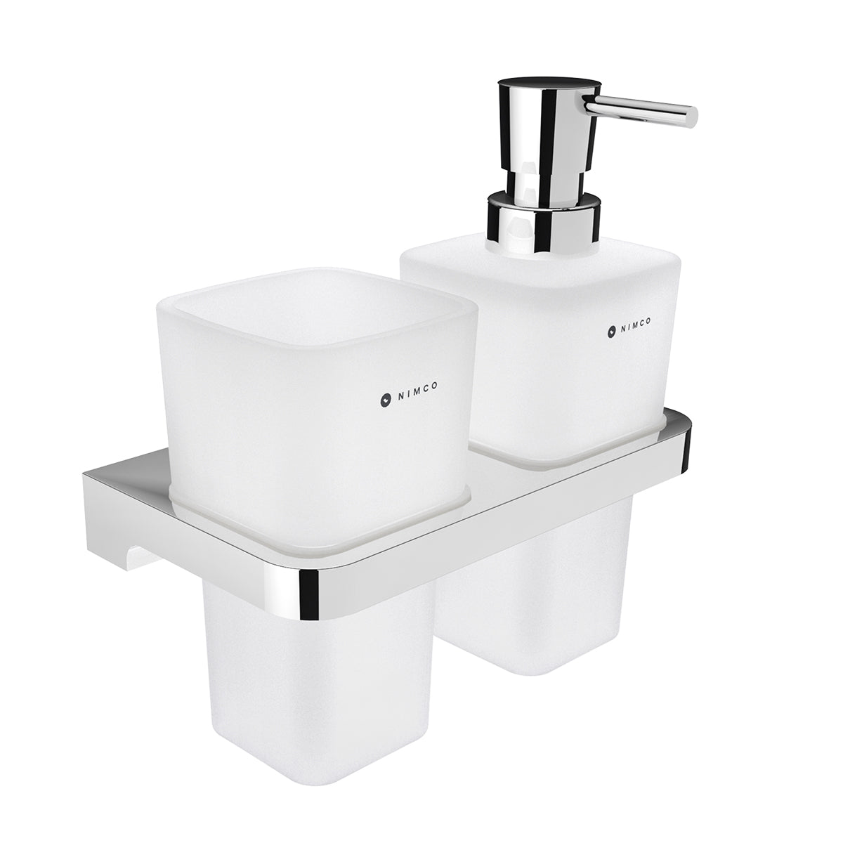 Dispenser with a toothbrush holder