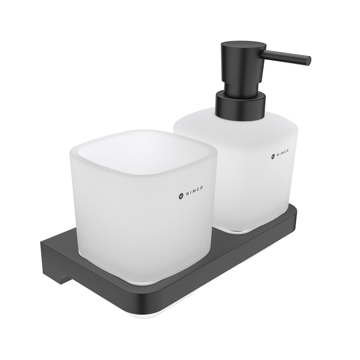 Dispenser with a toothbrush holder