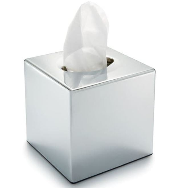 Devon Corby Square Tissue Holder - Polished Chrome