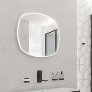 Oval LED mirror, 700 mm diameter