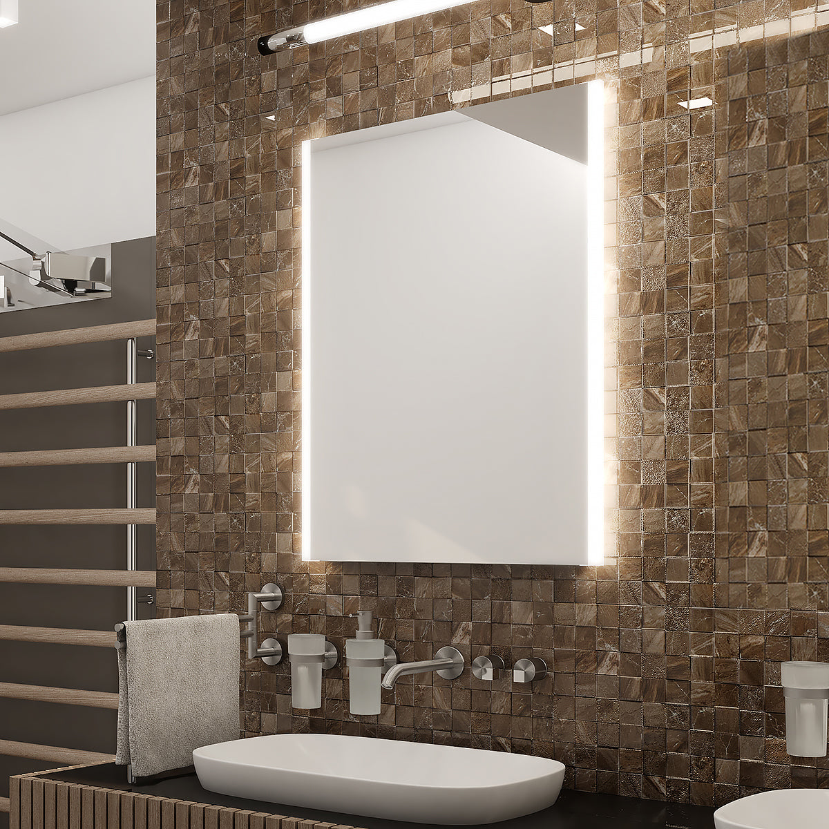 500x700-as LED-es tükör két érintésérzékelővel