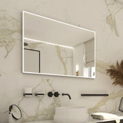800x700 LED mirror with two touch sensors