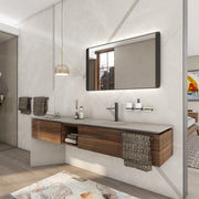 Black LED mirror, 1200 x 650