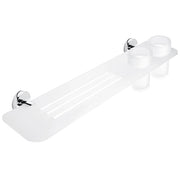 Shelf with toothbrush holders
